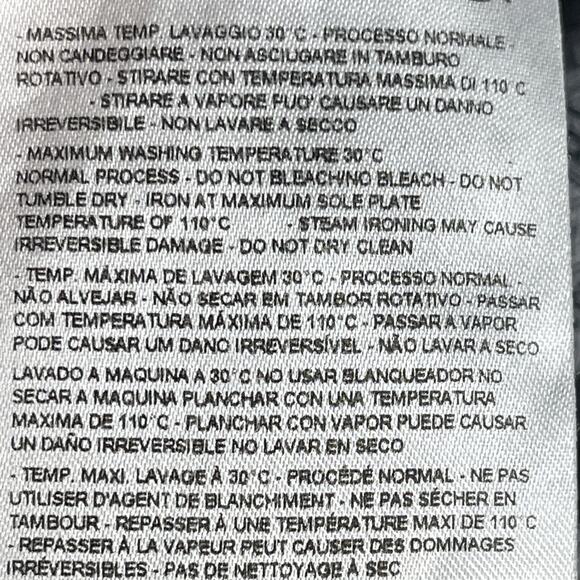 Armani Exchange Slim Fit Button Up Shirt Navy White Geometric Print Mens Medium - Picture 7 of 9